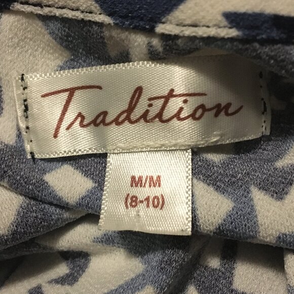 Geometric Stretchy Collar Pleated Tank Top - Picture 8 of 13